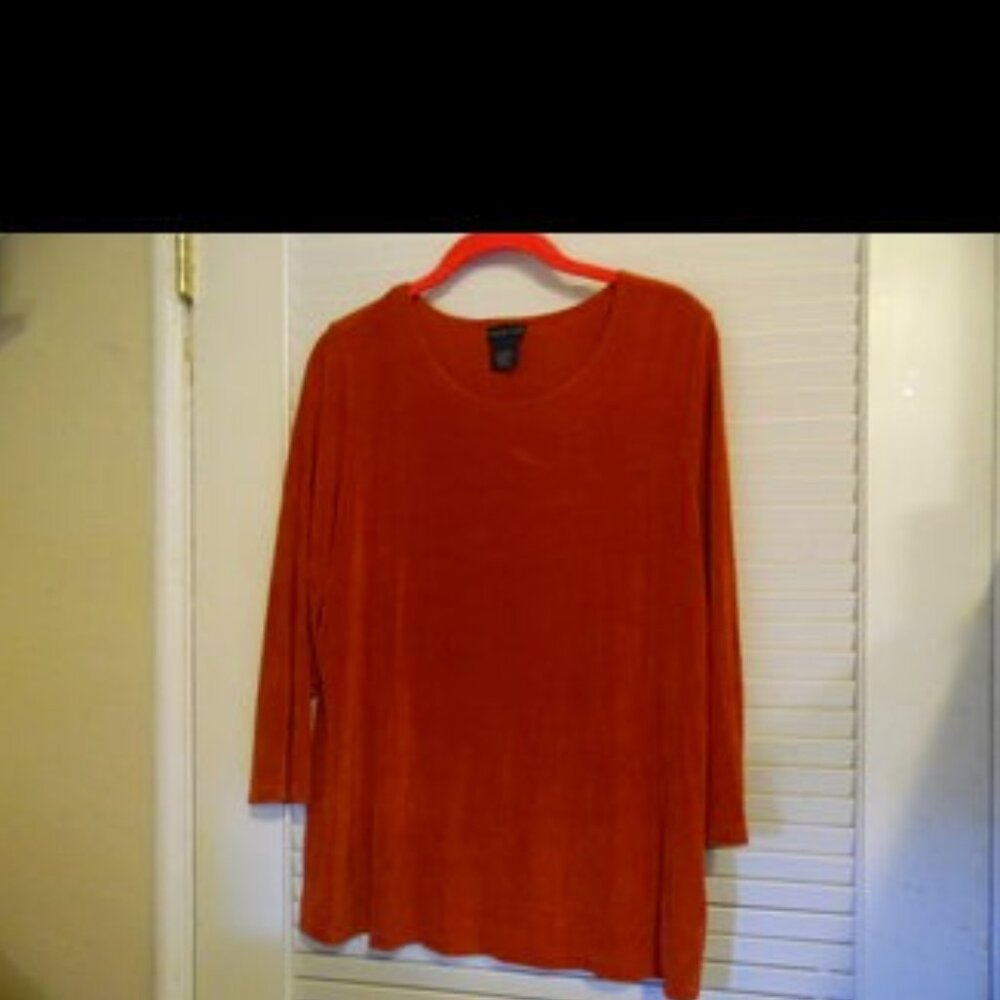 Citiknits Round Neck Stretch Tunic Size Large